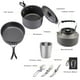 thumbnail image 3 of Juego de cocina de aluminio para acampar, mesa de camping, juego de ollas para acampar al aire libre, mesa de cocina, utensilios de cocina, utensilios de cocina para 2 o 3 personas, 3 of 5