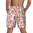 thumbnail image 4 of Haiem Rose Flowers Mens Swim Trunks with Compression Liner 2 in 1 Swimming Shorts Stretch Swimwear Quick Dry,Board Shorts-Large, 4 of 9