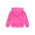 thumbnail image 2 of Barbie Toddler Girls Velour Zip-Up Hoodie, Sizes 2T-5T, 2 of 3