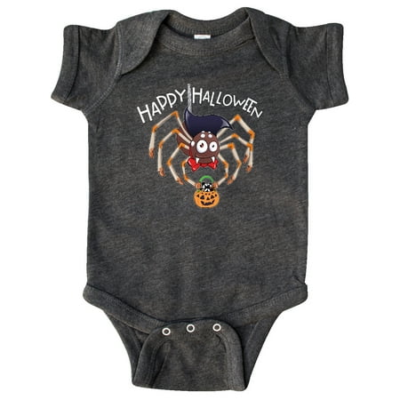 

Inktastic Happy Halloween Trick-or-Treat Spider Gift Baby Boy or Baby Girl Bodysuit