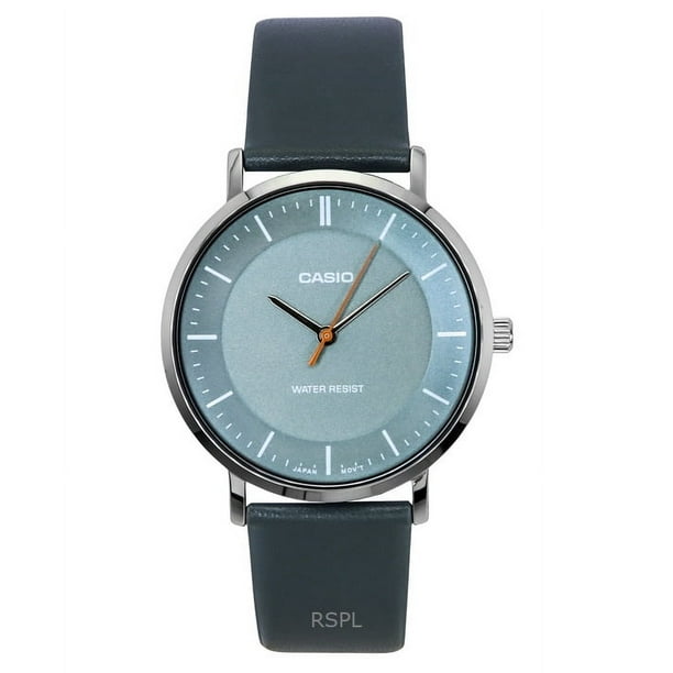 Casio Standard Analog Leather Strap Grey Dial Quartz MTP-VT04L-8E Men's Watch