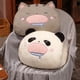 thumbnail image 4 of Bonita almohada calentadora de manos con forma de panda, dinosaurio y gato, para oficina, para dormir, manta de aire acondicionado, 4 of 5