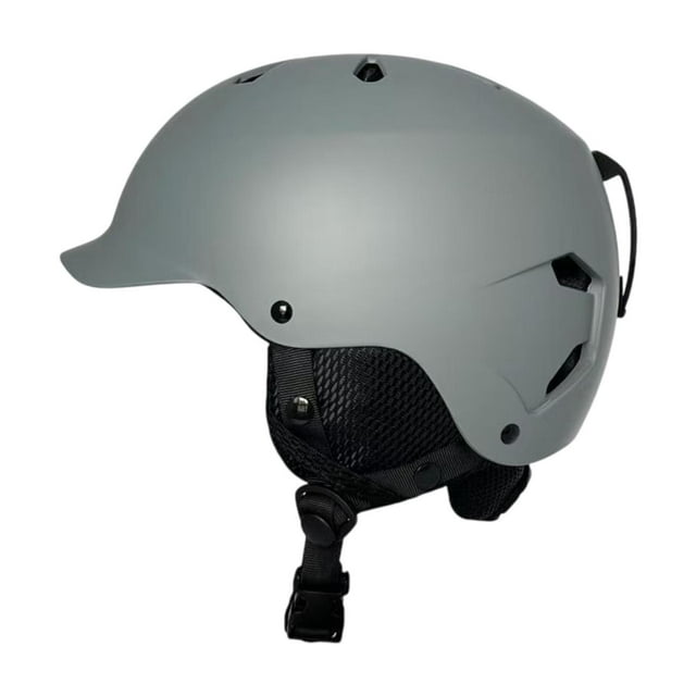 Casco de esquí, casco deportivo, casco portátil transpirable, accesorios de esquí para patinaje sobre ruedas de montaña, escalada en roca para mujeres Gris