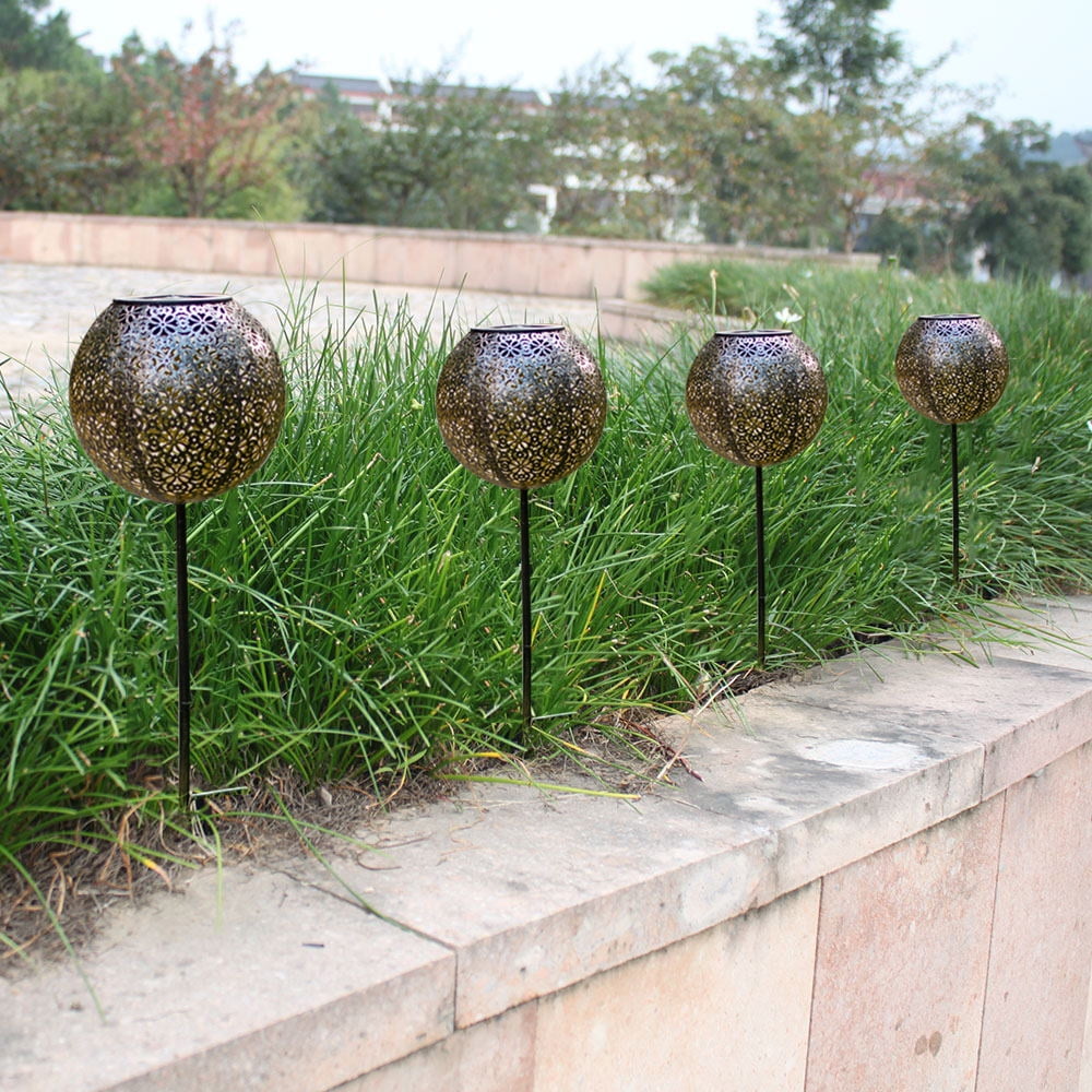 Garden Solar Light Globe Stake Lawn Lamp IP44 Waterresistant Outdoor