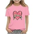 thumbnail image 2 of Frwgonr Girls Tops Mama's Boy Tee Shirt Top Summer Short Sleeve Clothes for Mother's Day Pink, Size 2-14 Years, 2 of 6