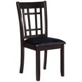 thumbnail image 2 of Black Faux Leather Side Chairs with Foam Padding / Elegant Look in Dining Room, 2 of 6