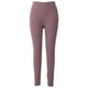 thumbnail image 1 of Pantalones de yoga de talle alto para mujer, control de barriga, entrenamiento, fitness, pantalones de nailon, accesorio deportivo, color rosa sucio, 1 of 10