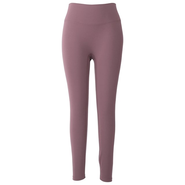 Pantalones de yoga de talle alto para mujer, control de barriga, entrenamiento, fitness, pantalones de nailon, accesorio deportivo, color rosa sucio
