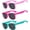 Baby Pink, Hot Pink, Turquoise, variant on Polarized UV Protection Anti-Glare Kids Fashion Sunglasses, Green Hot Pink Turquoise, 3-Piece