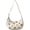 Beige-115, variant on Cats and Flowers Print Crescent Crossbody Bag for Women Mens , Floral Cartoon Pet Pattern Shoulder Bag, Cute Artistic Cat Illustration