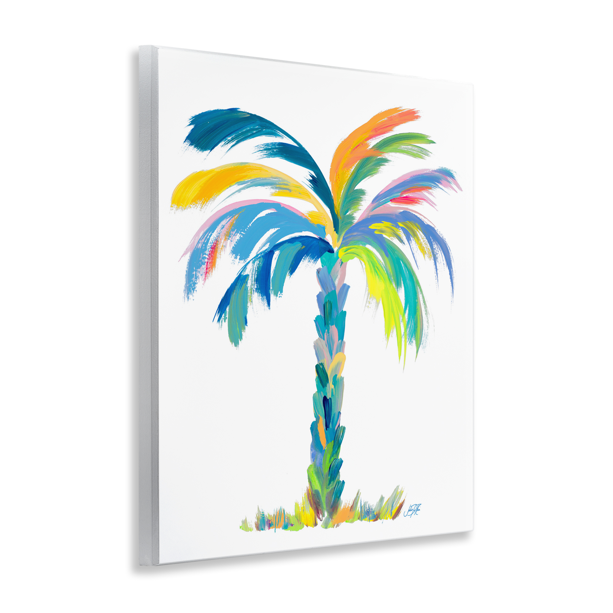 Stupell Industries Bold Brushed Palm Botanical & Floral Painting Unframed Art Print Wall Art, 11 x 14