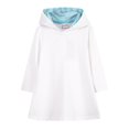 thumbnail image 4 of XYAIYT Long Sleeve Dresses for Girls Solid Color Long Sleeve Knee Length Dress Comfy Lightweight Kids Clothes, 4 of 6