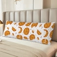 thumbnail image 6 of Lsque Yellow Biscuit Body Pillow Case Cover,Ultra-Soft Microfiber Bed Pillow Cases 20x54 inches,Elegant Bedding,Breathable Durable Pillow Cover with Envelope Closure, 6 of 8