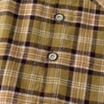 thumbnail image 4 of Hiijoy Little Boys Plaid Print Long Sleeve Shirt Cotton Casual Button Down Shirt, Sizes 1-6, 4 of 7