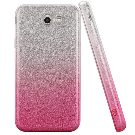 GSA Gradient Glitter Candy Case For Samsung Galaxy J3 (2017) & J327 Hot Pink