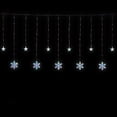 thumbnail image 3 of Northlight LED Star and Snowflake Curtain Christmas Lights - Multicolor - 4.75' Clear Wire - 250ct, 3 of 5