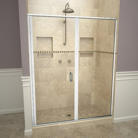 Tile Redi 1200 Series Swing Hinged Frameless Shower Door Walmart Com