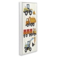 thumbnail image 3 of Stupell Industries Playful Construction Vehicles Transportation Painting White Framed Art Print Wall Art, 13 x 30, 3 of 9