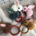 thumbnail image 7 of US Pompom Ball Rabbit Hair Rope Tie Ponytail Holder + Hair Clip Girl Gift Set, 7 of 7