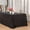 Black, variant on Sequin Tablecloth 50 x 80 Inch Sparkly Table Linen for Wedding Party, Rose Gold