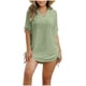thumbnail image 2 of Xuyuer Women Swimsuit Coverup Short Sleeve Beach Cover Up Dress V Neck Bikini Beachwear, 2 of 9