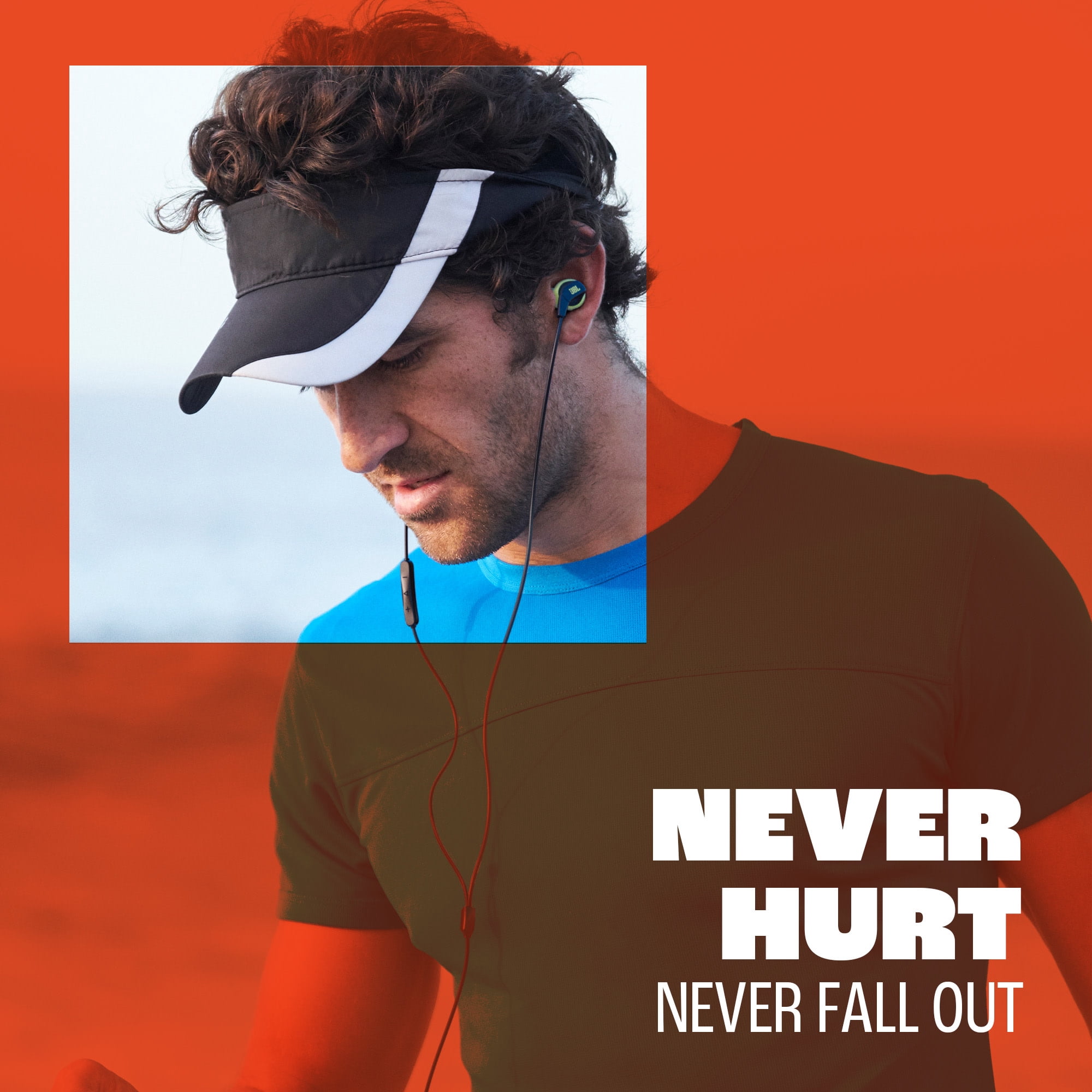 JBL Endurance Run 3 USB-C - USB-C Wired Sport Headphones - Black / Gray