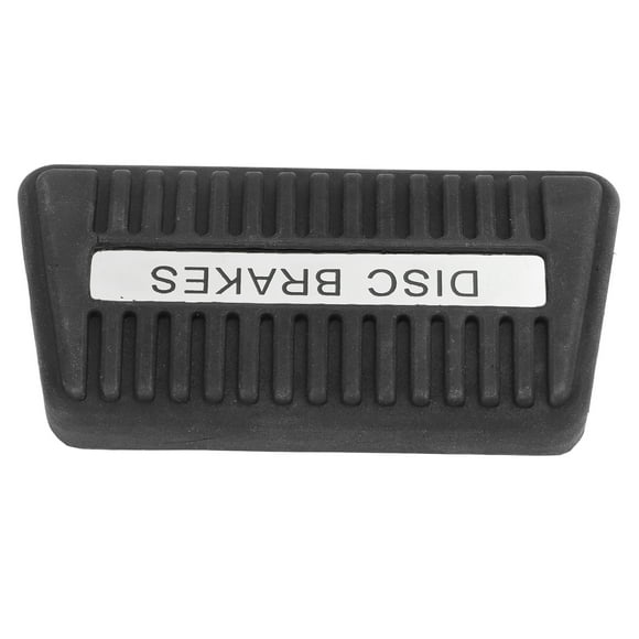 Foot Brake Pad, Grooved Rubber High Accuracy Brake Pedal Cover Interior Anti Skid Black for Automobile Ordinary Style,with Words