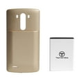thumbnail image 1 of Techorbits 6000mAh Li-ion Extended Battery pack for LG G3 + Back Cover replacement, D851(T-Mobile), D850(AT&T), VS985(Verizon), LS990(Sprint), fits BL-53YH - 3 Years Warranty, 1 of 6