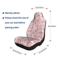 thumbnail image 3 of Uemuo Orchids Flowers Pattern Car Seat Covers for Front Seats Waterproof Seat Covers for Cars, Universal Auto Front Seats Protector Fits for Car-2 PCS, 3 of 6