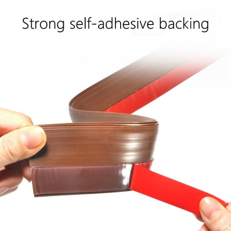 Aramox Seal strip Strong self adhesive,100cm Silicone Rubber Door Strip Self Adhesive Backing Door Seal for Window or Door Gap