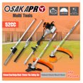 thumbnail image 2 of 4 in 1 Gas Trimmer System, 52CC 2-Cycle Pole Saw, Hedge Trimmer, Brush Cutter - EPA Compliant, 2 of 9