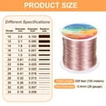 thumbnail image 2 of Alambre de manualidades Uxcell de 328 pies, 26 calibre, alambre de cobre para envolver, rosa, 2 of 6