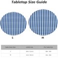 thumbnail image 2 of Round Fitted Tablecloth 44 Inch, Royal Blue Round Fitted Tablecloth Fitted Table Clothes Waterproof Table Cover Kitchen Tablecloth for Dining, Parties, Camping, 2 of 8