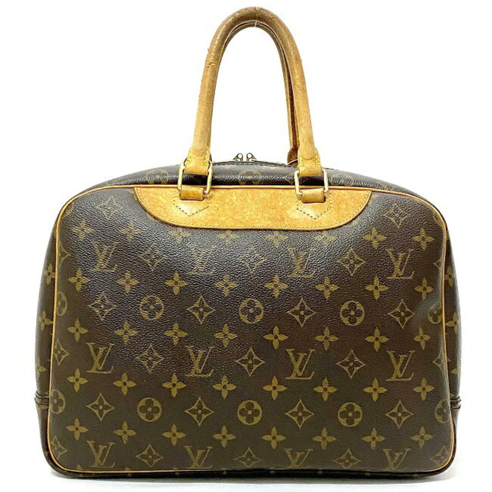 LOUIS VUITTON Handbag M47270 Deauville Monogram canvas/Leather Brown W –
