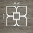 thumbnail image 2 of Ekena Millwork 23 3/8"W x 23 3/8"H x 3/8"T Large Olivia Decorative Fretwork Wall Panels in Architectural Grade PVC, 2 of 10