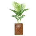thumbnail image 1 of Vintage Home Artificial Faux Real Touch 53" Real Touch Palm Tree And Fiberstone Planter, 1 of 3