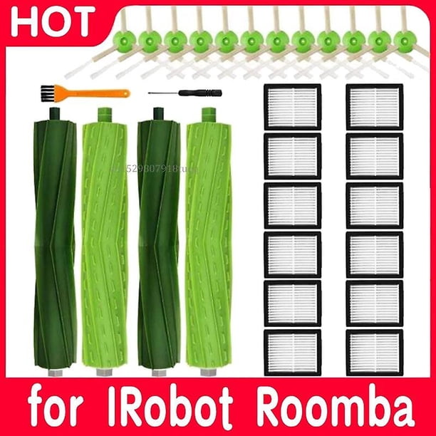Roller Brush Hepa Filter Side Brush for iRobot Roomba I7 I7+ E5 E6 I3 E&I Series Robot Vacuum Cleaner Paper Bag Accessories~2267