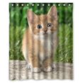 thumbnail image 1 of ABPHQTO Animales Gatito Gato Cortina de ducha Cortina de ducha impermeable 150x180 cm, 1 of 2
