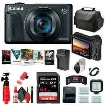 Canon PowerShot SX740 HS Camera, 64GB, 2 x NB13L Batteries, Corel