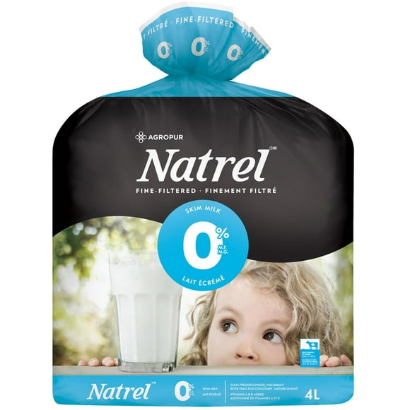 Natrel Fine-filtered 0% Fat Free Skim Milk, 4 L
