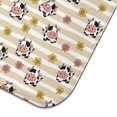 thumbnail image 5 of Beige Cow Flower Pattern Dish Drying Mat for Kitchen 1 Pack, Ultra Absorbent Microfiber Dishes Drainer Mats,16"x18", 5 of 6