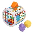 thumbnail image 3 of Juego de juguetes clasificadores con forma de bebé, 6 bloques coloridos, bloques clasificadores de formas sensoriales para bebé, juguete para aprendizaje temprano, juguetes para bebés, modelo B, 3 of 9