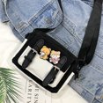 thumbnail image 4 of Bolso Estilo preppy Nylon Hit Color Crossbody Tote Lady Zipper Travel Shoulder Bag, 4 of 5