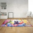 thumbnail image 2 of Watercolor Hello Winter Scottish Terrier Chill Christmas Welcome Indoor Rug Scottie Dog Lover Gifts Carpet Living Bed Room Sofa Home Decor - 00016, 2 of 5