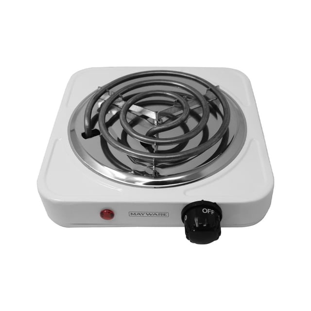 Parrilla Eléctrica Mayware De Un Quemador Espiral Sencilla