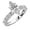 platinum, variant on 14K White Gold 4 Carat LAB GROWN DIAMOND Classic Side Stone Prong Set Marquise Cut Diamond Engagement Ring (H-I Color VS1-VS2 Clarity 3 Ct Center)