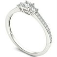 thumbnail image 2 of 1/2 Carat T.W. Diamond Princess-Cut Three-Stone 14kt White Gold Engagement Ring, 2 of 5