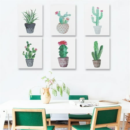 Act Framed Print - Unframed Watercolor Cactus Painting Print Picture Modern Home Wall Art Decoration Require a Frame 15.75