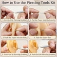 thumbnail image 4 of 7 Pack Piercing Taper Ball Grabber Tool for Changing Jewelry -Flat Back Earrings Applicator Tool,Body Piercing Kit for Ear Nose Lip, 4 of 6