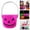 A, variant on Smiling Pumpkin Bucket Black Tabletop Decor, A Pumpkin Bucket Desktop Ornaments(Plastic, One Size)